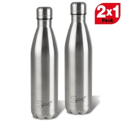 SPP048-SET1500 - SPICE Set 2 Bottiglie Borracce Termiche in Acciaio Inox 750 ml + 750 ml