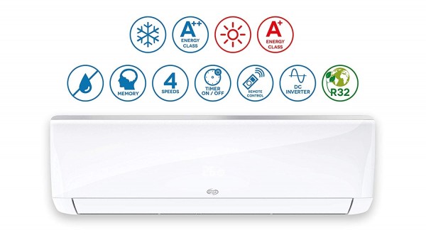 ARGO Ecowall 9 Climatizzatore Fisso Bianco con WiFi 9000 BTU/h DC Inverter 